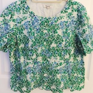 Madewell | Lace Cropped Blouse